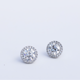 Royal Studs with Round Brilliant Diamonds Butler and Rose Jewellers
