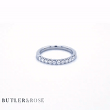 Classic 0.40cts Claw Set Diamond Band Butler and Rose Jewellers