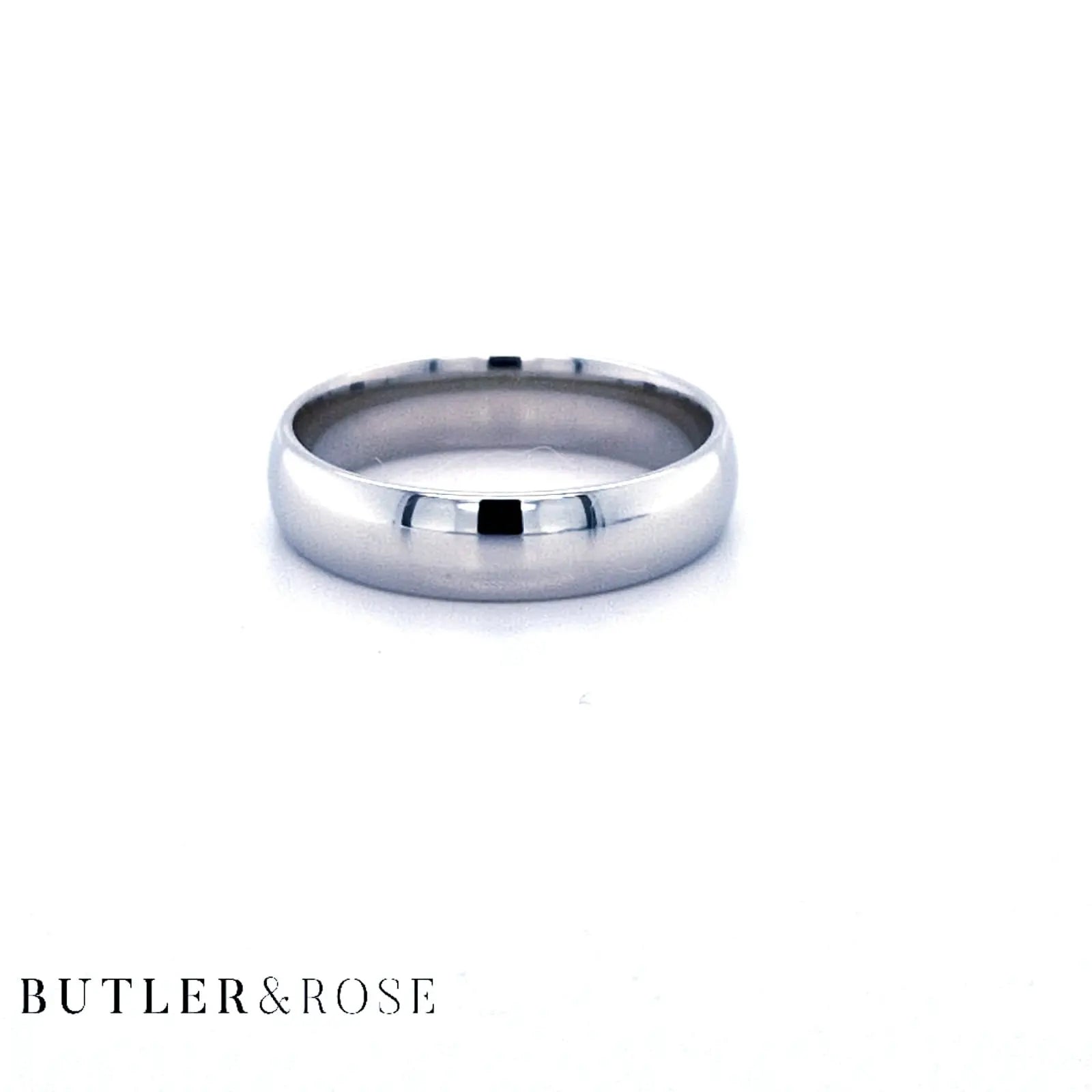 Classic Comfort Fit Light Court Band Butler and Rose Jewellers