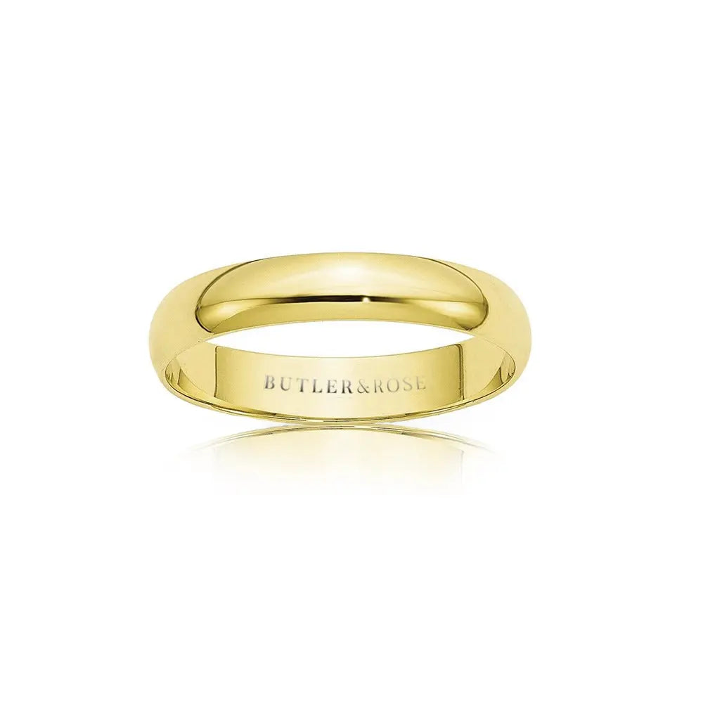 Classic Comfort Fit Light Court Band Butler and Rose Jewellers