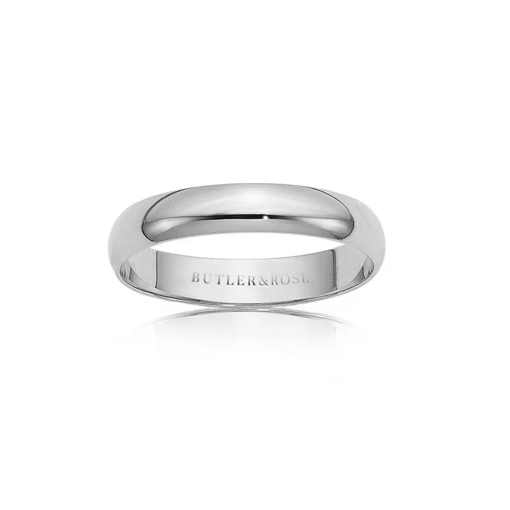 Classic Comfort Fit Light Court Band Butler and Rose Jewellers