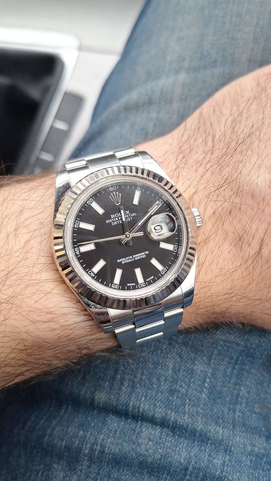 Rolex DateJust II Stainless Steel & White Gold Butler and Rose Jewellers