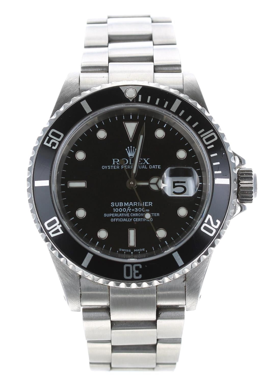 Rolex Oyster Perpetual Date Submariner stainless steel gentleman's wristwatch Butler and Rose Jewellers