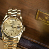 Rolex President Day-Date 18ct Yellow Gold Wristwatch. Butler and Rose Jewellers