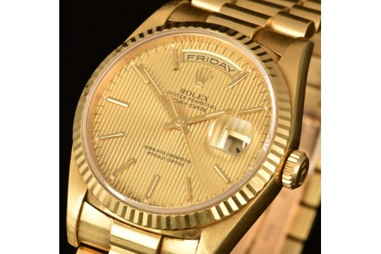 Rolex President Day-Date 18ct Yellow Gold Wristwatch. Butler and Rose Jewellers