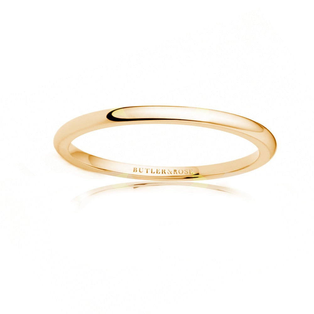 Classic Comfort Fit Court Band Butler and Rose Jewellers