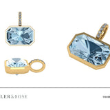 Silhouette Emerald Cut Topaz Drop Pendant Butler and Rose Jewellers