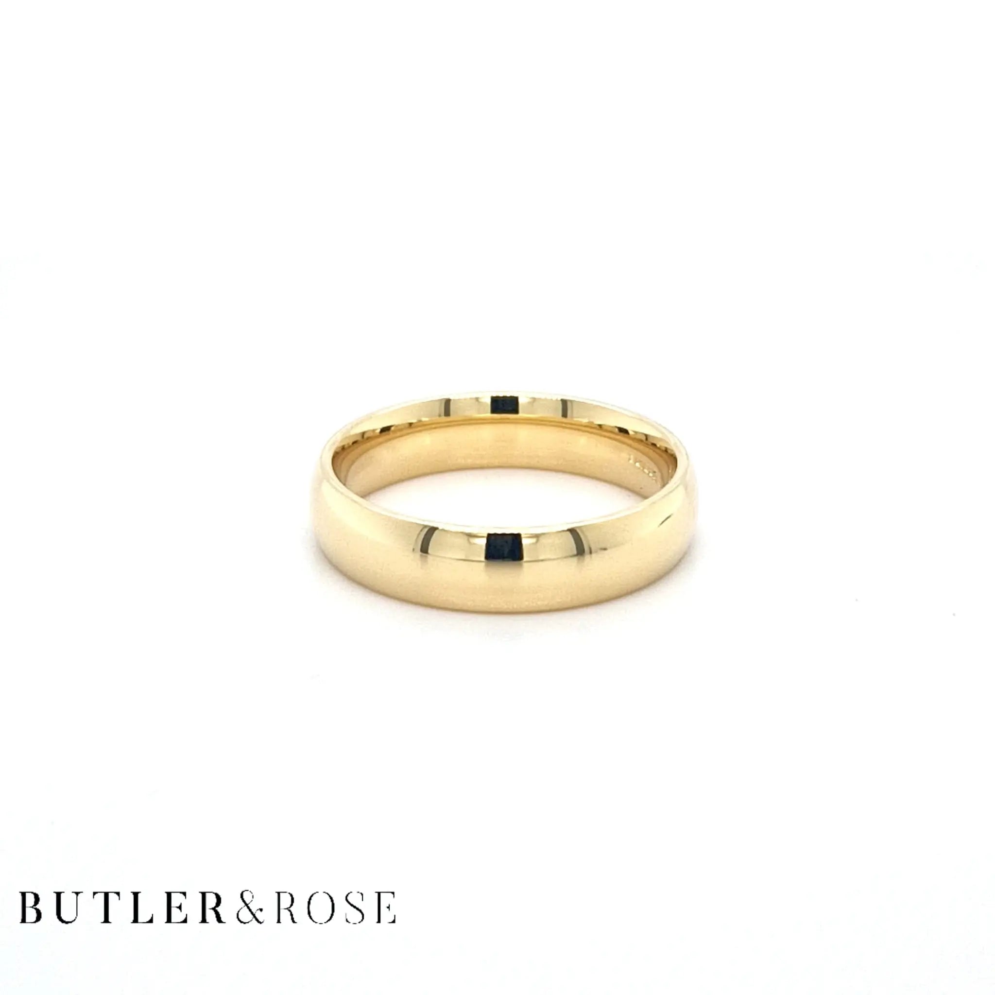 Classic Comfort Fit Light Court Band Butler and Rose Jewellers