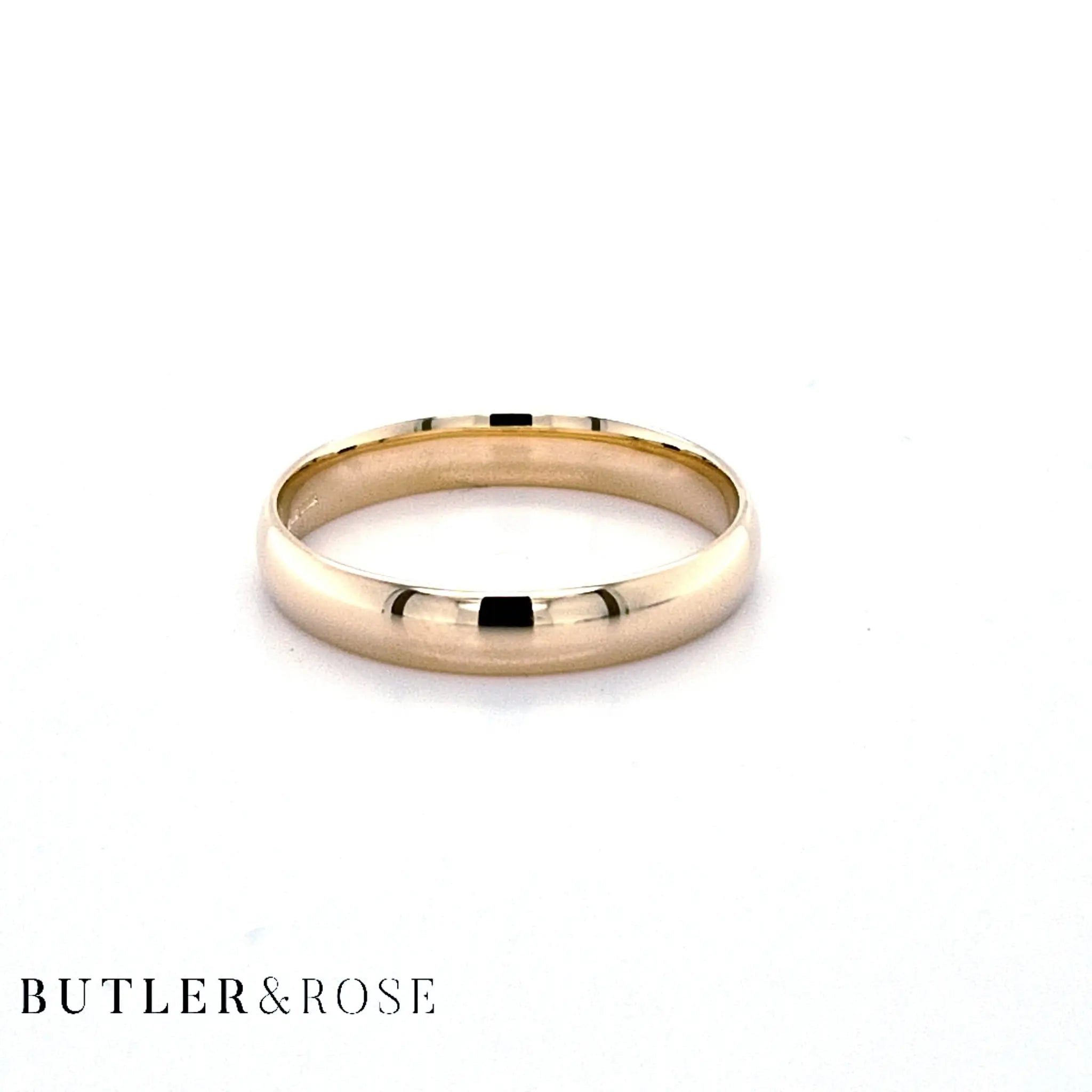Classic Comfort Fit Light Court Band Butler and Rose Jewellers