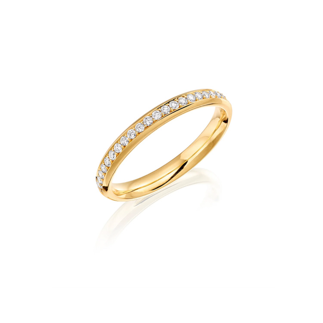 Classic Thread and Grain Set Diamond Band Butler and Rose Jewellers
