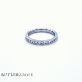 Princess cut diamond band