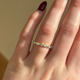 Marquise and Brilliant Round Diamond Band