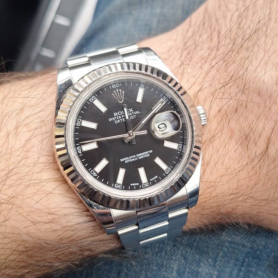 Rolex DateJust II Stainless Steel & White Gold Butler and Rose Jewellers