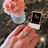 Toi et Moi with Radiant and Pear Cut Diamonds