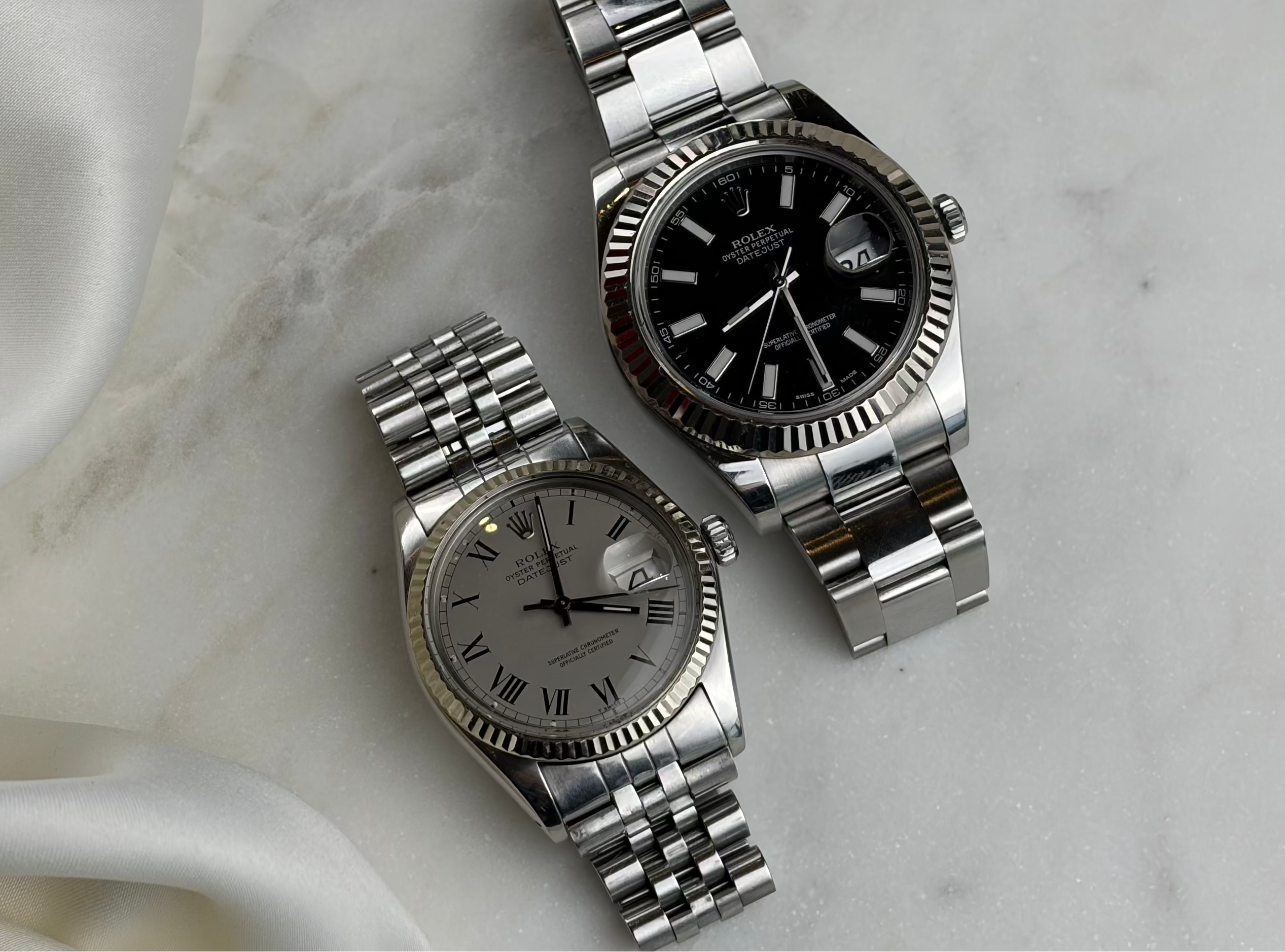 Rolex watches. Stainless Steel and White Gold Oyster perpetual  date just II model. Steel and White Gold Oyster Perpetual Date Just model in Dublin, London, Manchester, Ireland and the UK. Fine jewellery, engagement and wedding rings, Bridal luxury, Irish and British craftsmanship, timepiece