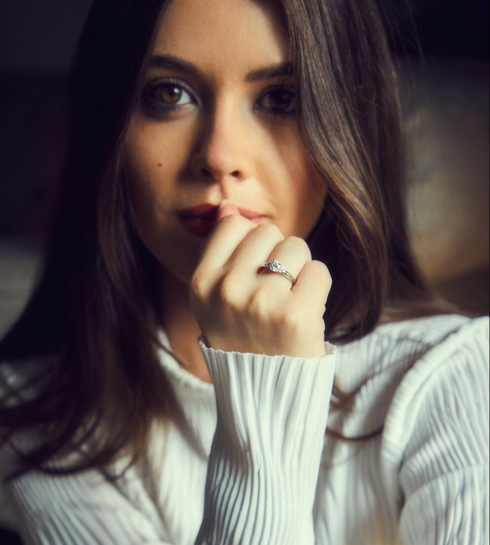 Platinum and diamond engagement rings featuring bespoke designs and gemstones for bridal wear in Dublin, London, Manchester, Ireland and the UK. Fine jewellery, engagement and wedding rings, Bridal jewellery, Irish and British craftsmanship